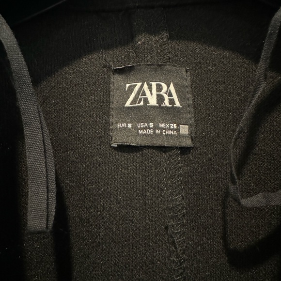 Zara black coat jacket - Picture 2 of 2